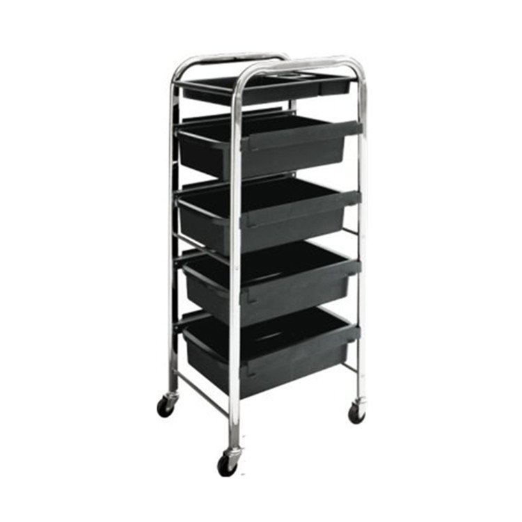 Plastic Hair Salon Trolley Storage Tray Cart Home Spa Hairdressing Trolley