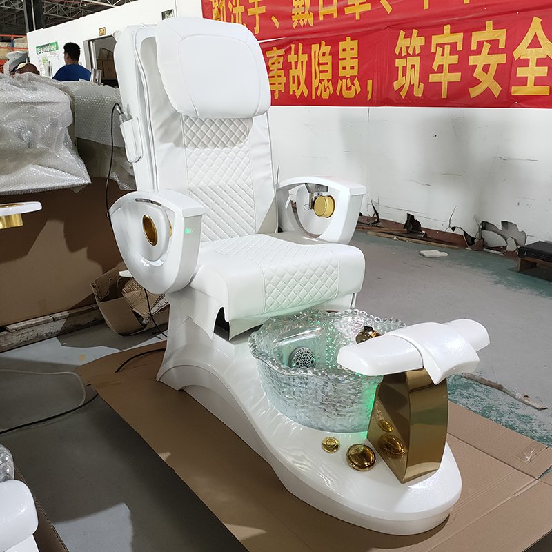 Black Nail Salon Furniture High Back Massage Manicure chair Plumbing Spa Nail Salon Furniture Pedicure chair