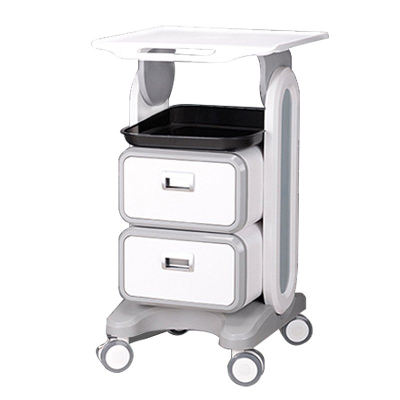 Factory Made Salon Portable Laser Facial Beauty Machine Makeup Beauty Rolling Case Trolley with Drawer Cosmetic Trolley