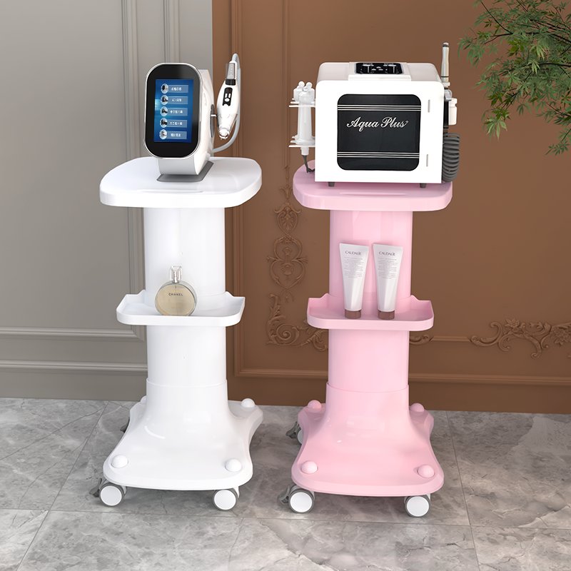 China Manufacture Custom Salon Furniture Trolley Carts Facial Skin Beauty Machine Laser Trolley For Equipment Use