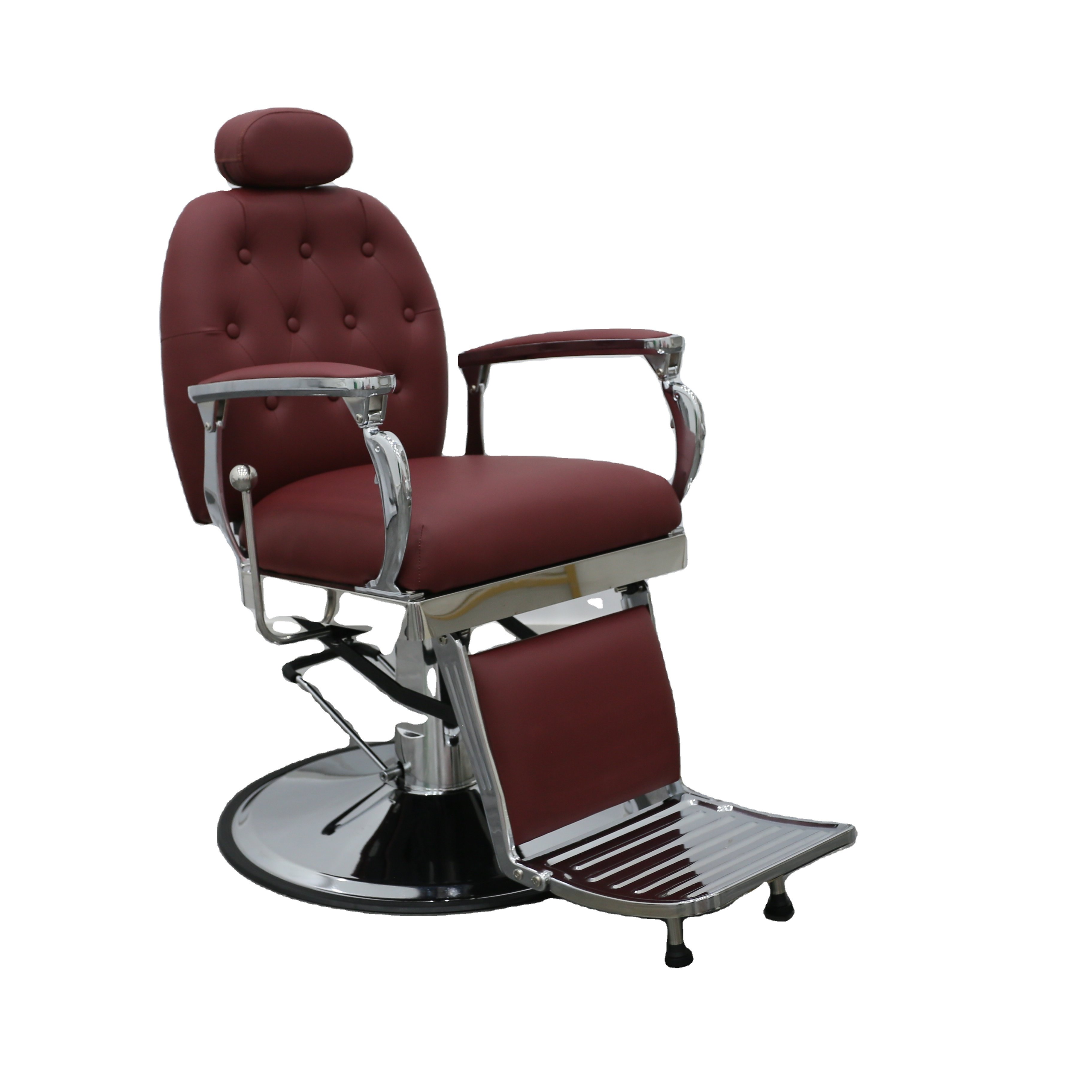 Salon barber chair retro brown hairdressing shaving chair for wholesale