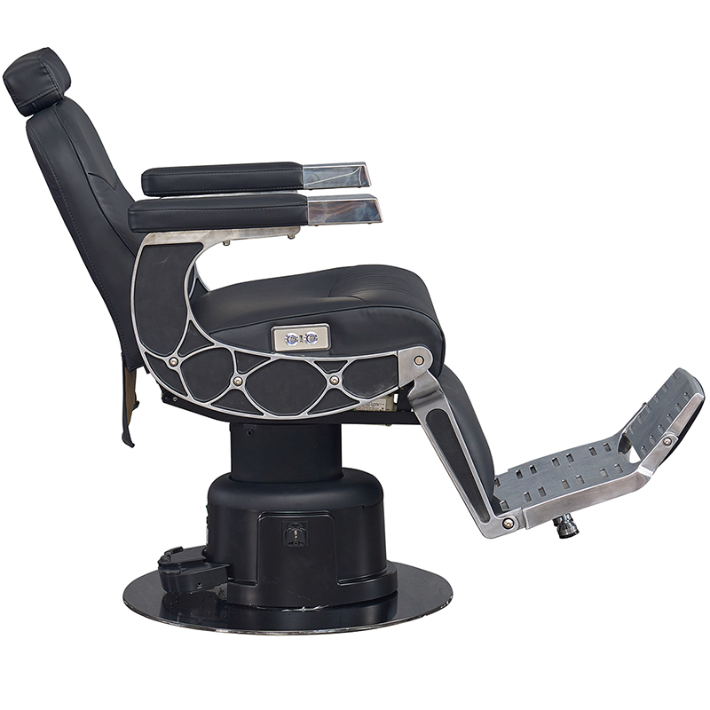 Antique Reclining Barber Chair for Men Modern Beauty Station Hairdressing Chair with Metal Base for Hair Stylist