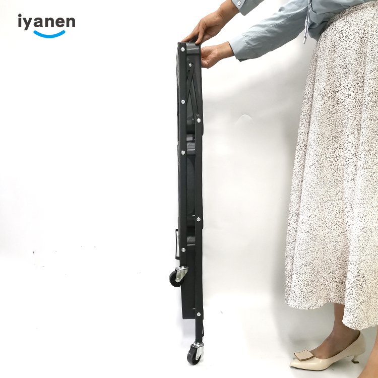 Plastic Multi-layer Shelf Beauty Salon Foldable Custom Household Kitchen Bathroom Rack Floor Roiling Storage Trolley Carts