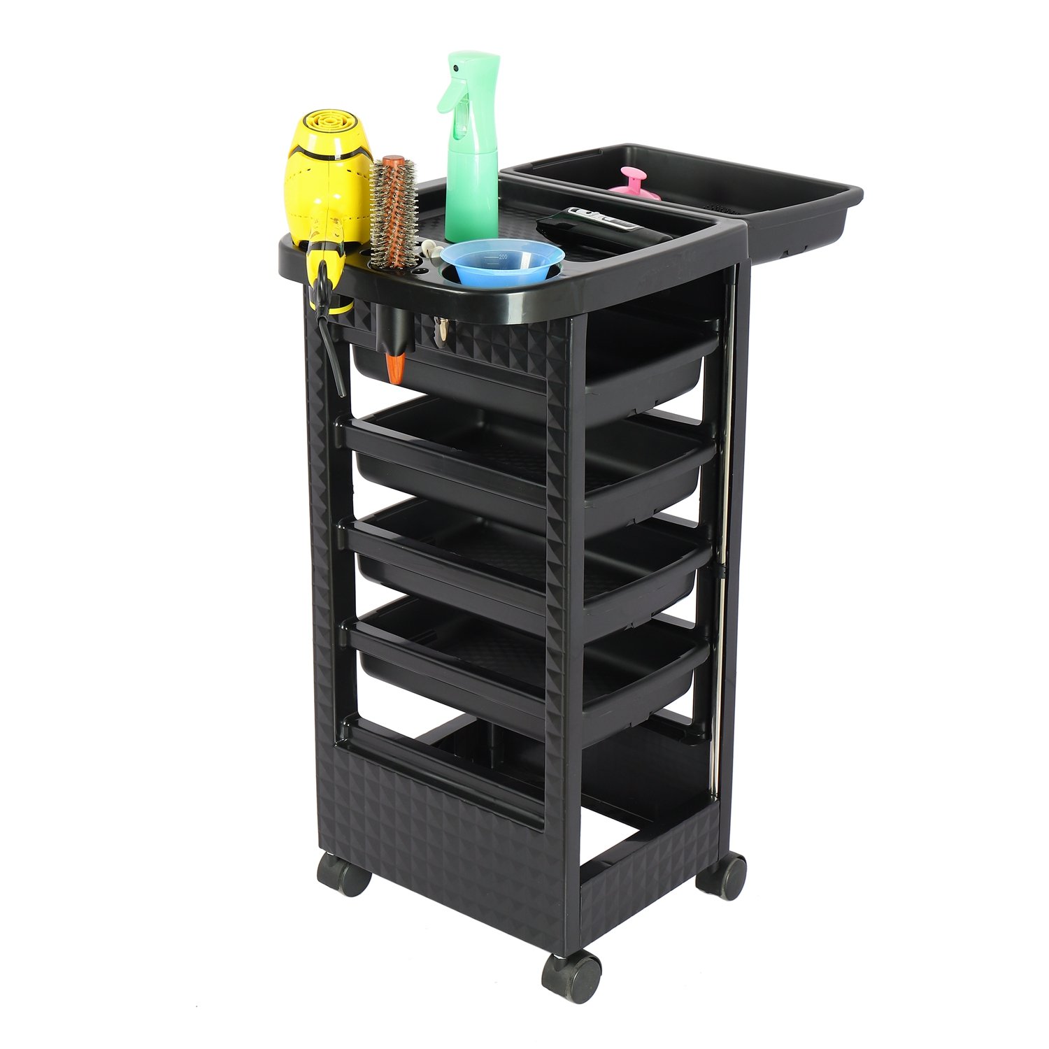 Professional Hair Salon Furniture Modern Design Barber Cart Trolley Made of Plastic for Use in Schools Hospitals and Workshops