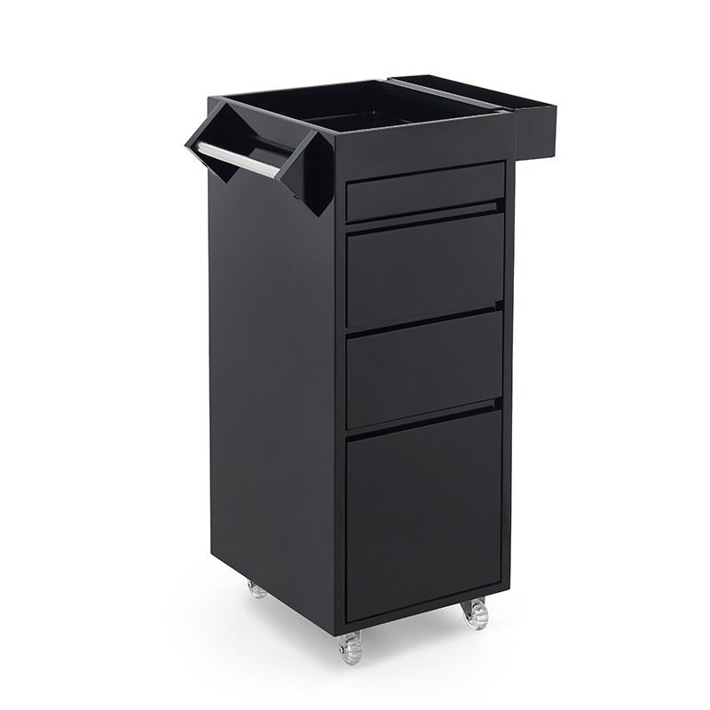 Barbershop tool cabinet Stainless steel hairdresser tool car Hair salon trolley multi-functional storage rack