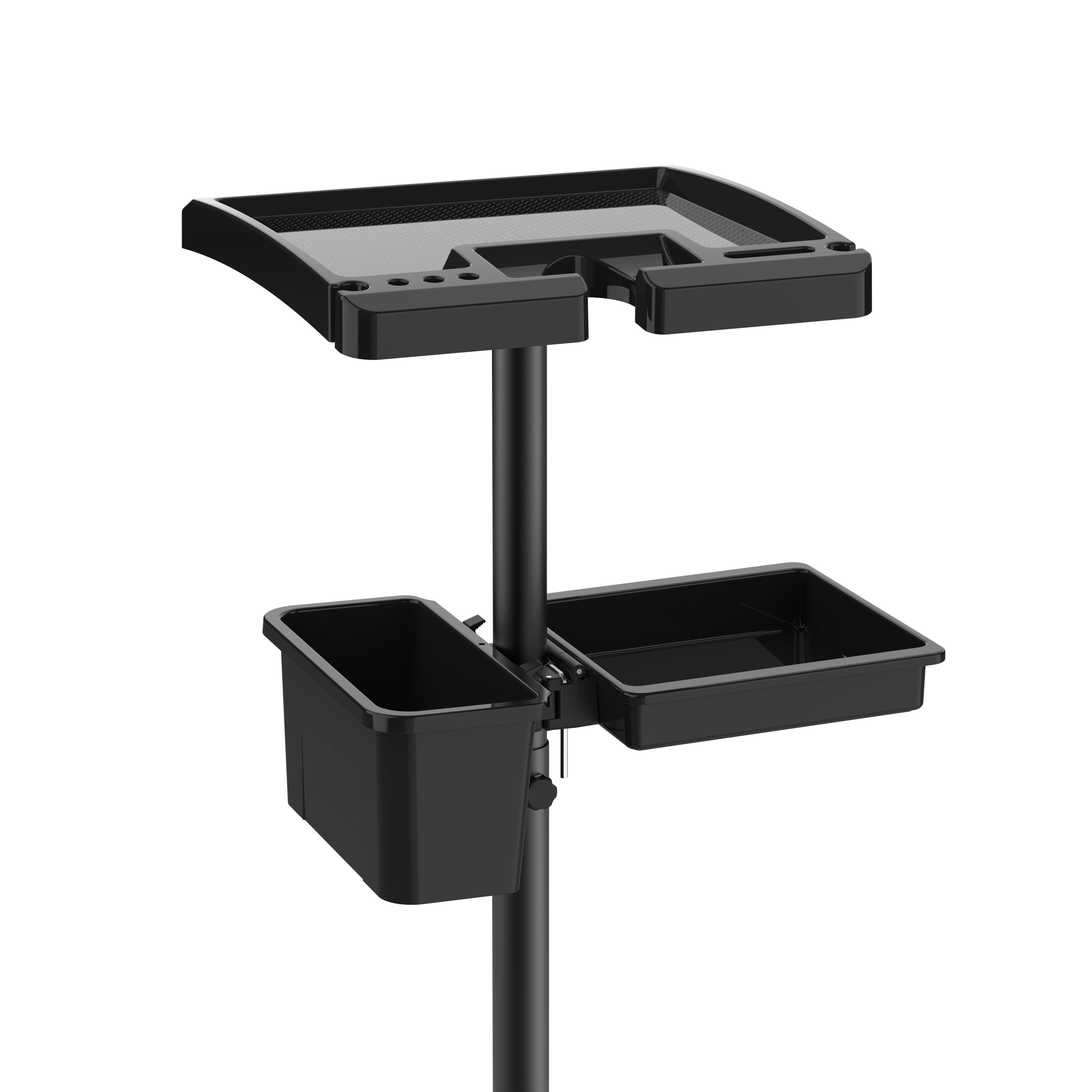 Durable ABS Anti-Slip Top Tray Luxurious Folding Tray Removable Trash Box Professional Salon Service Tray