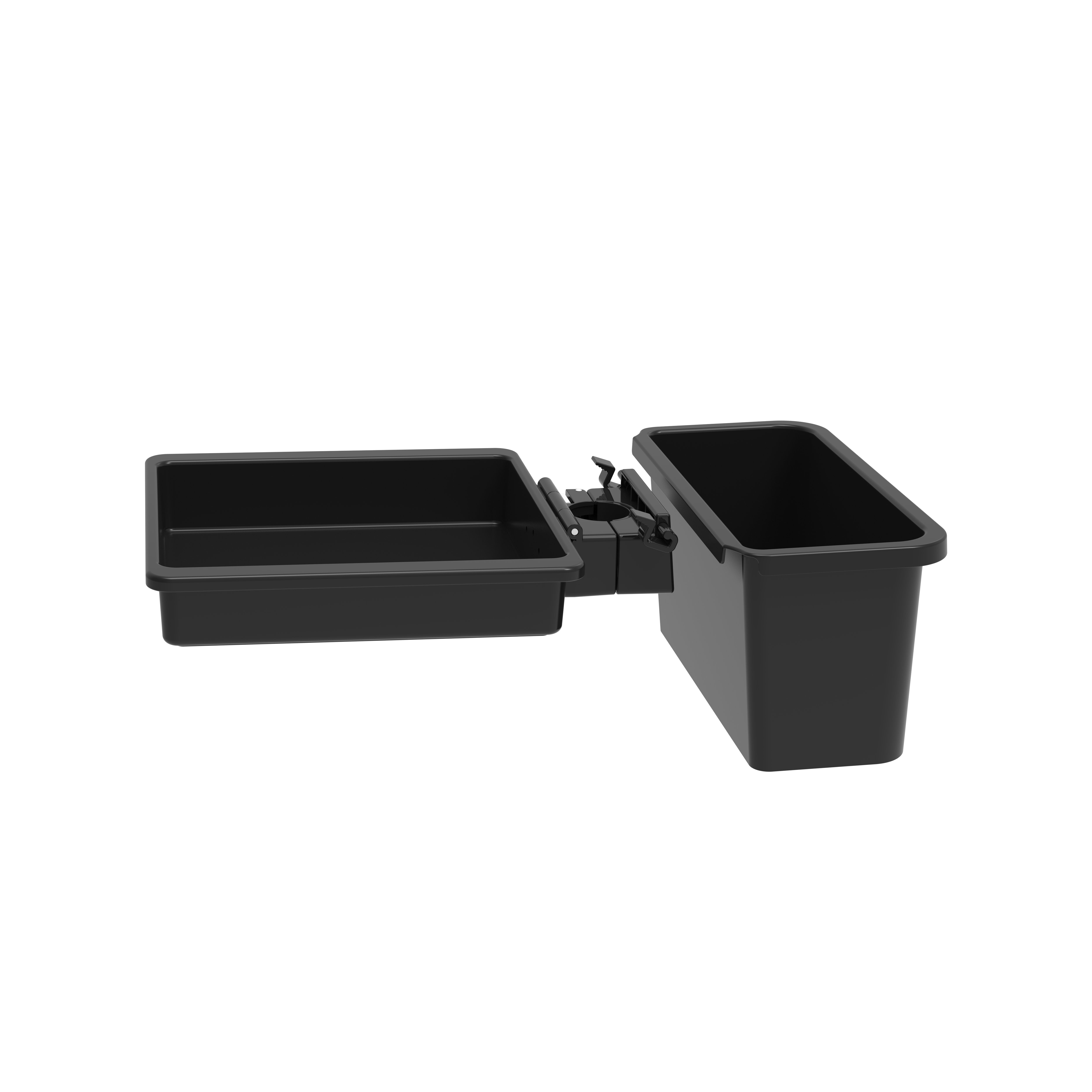 Durable ABS Anti-Slip Top Tray Luxurious Folding Tray Removable Trash Box Professional Salon Service Tray