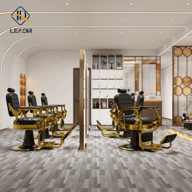 Wholesale hydraulic reclinable salon chair heavy duty hairdressing equipment hair chair barber furniture luxury for sale