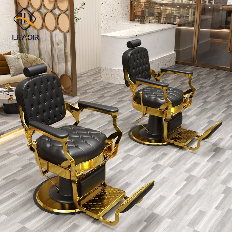 Wholesale hydraulic reclinable salon chair heavy duty hairdressing equipment hair chair barber furniture luxury for sale