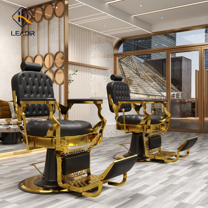 Wholesale hydraulic reclinable salon chair heavy duty hairdressing equipment hair chair barber furniture luxury for sale