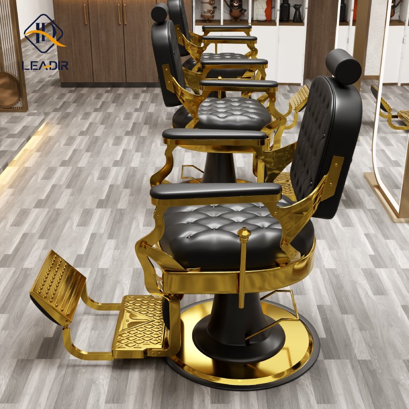 Wholesale hydraulic reclinable salon chair heavy duty hairdressing equipment hair chair barber furniture luxury for sale