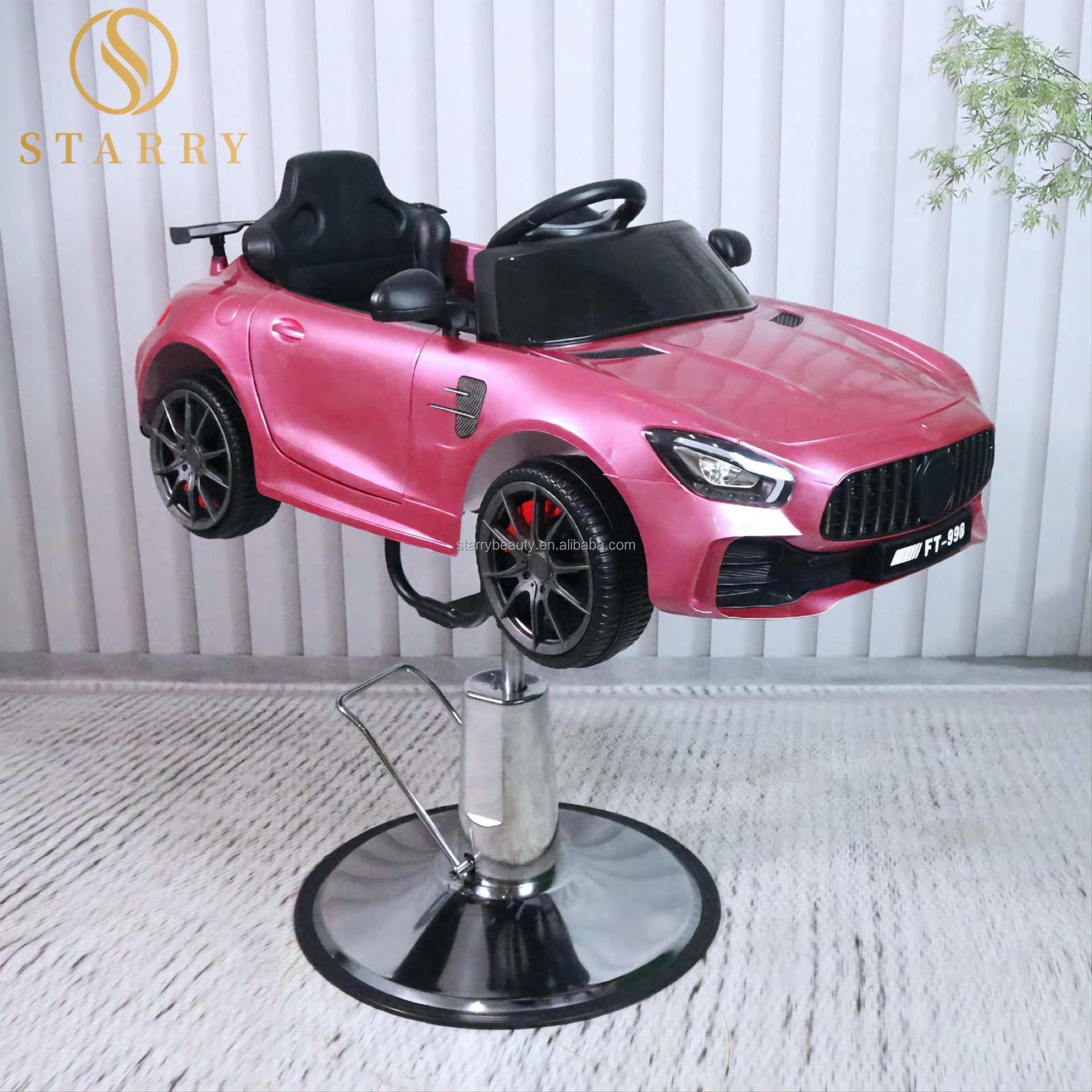 Hair salon kids barbershop white toy sport car children barber chair