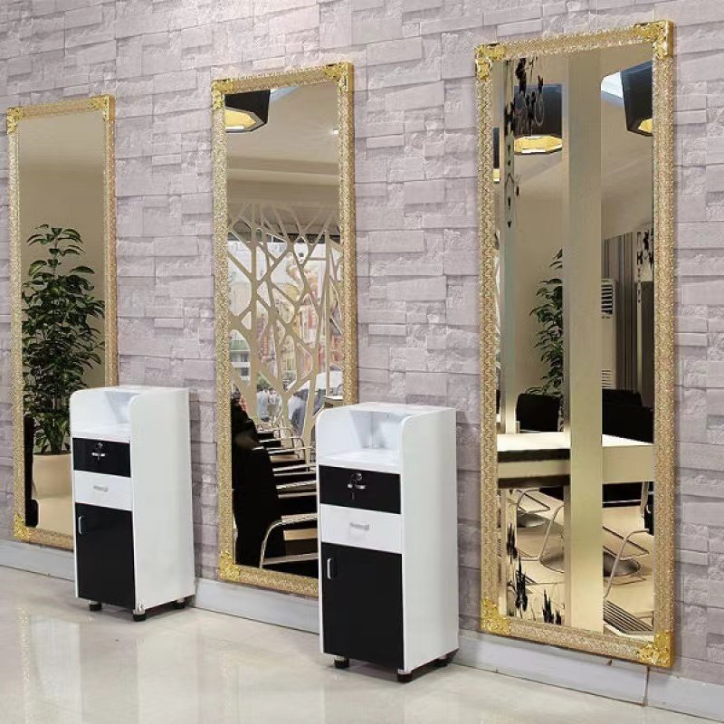 Diant Touch Sensor Vanities Switch Dimmable Ladies Dressing Mirror Bedroom Full Length Salon Mirror With Led Lights