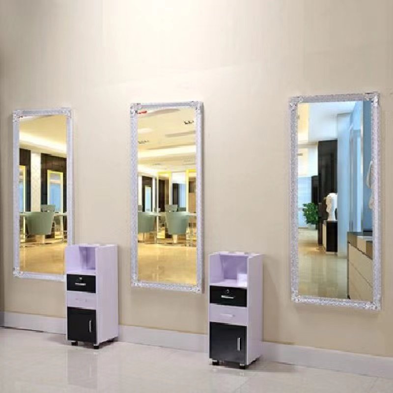 Diant Touch Sensor Vanities Switch Dimmable Ladies Dressing Mirror Bedroom Full Length Salon Mirror With Led Lights