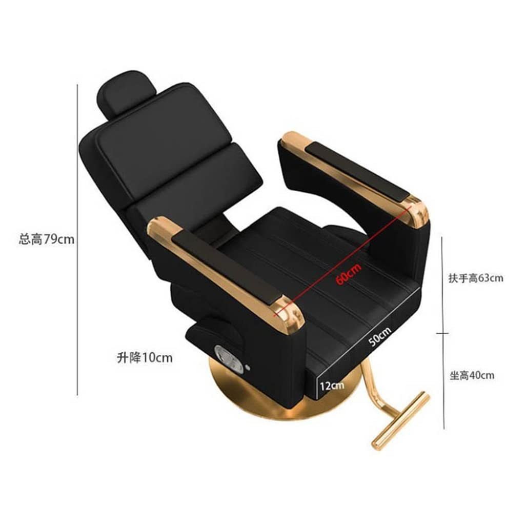 Fanrui New Hair Barbershop Salon Perm Hair Chair Salon Barber Chair Adjustable Rotary Lift Half Chaise Chair Cross Border Home