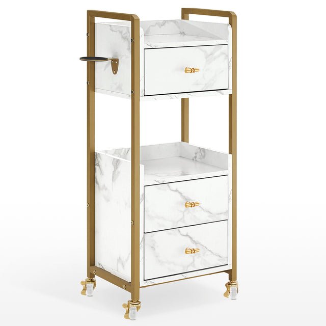 DM Professionnel plastic beauty hair salon trolley with doesn't suck hair wheel
