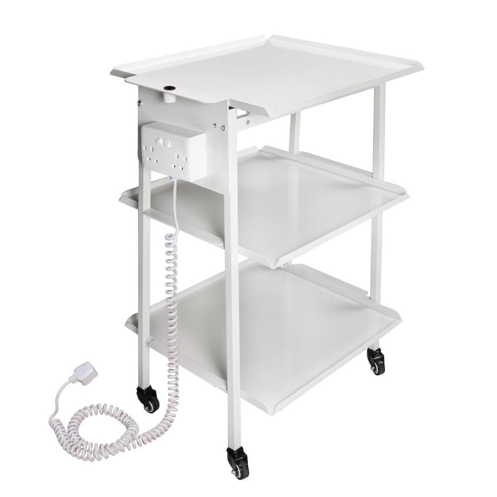 Ferran Standard 3-Shelf Metal Hospital Trolley Salon Trolley Trolley cart Salon Cart