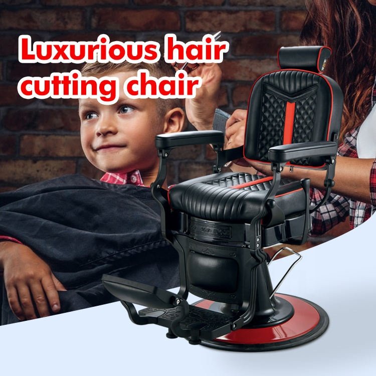 wholesale Portable professional model barber chair custom beauty salon black hair cutting chair