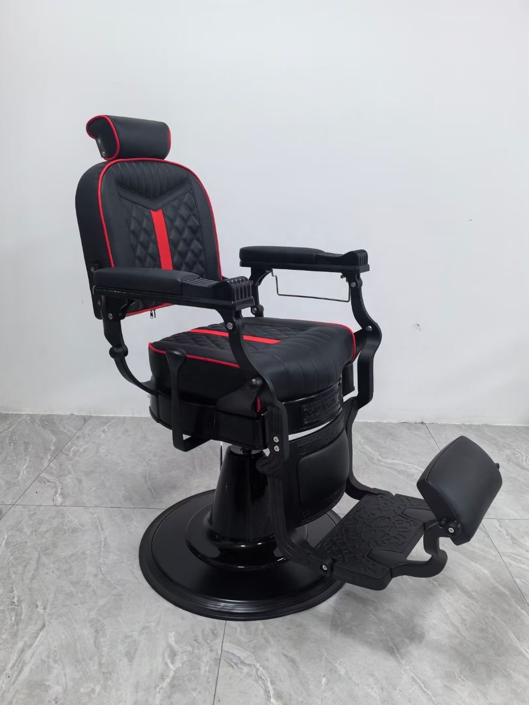 wholesale Portable professional model barber chair custom beauty salon black hair cutting chair