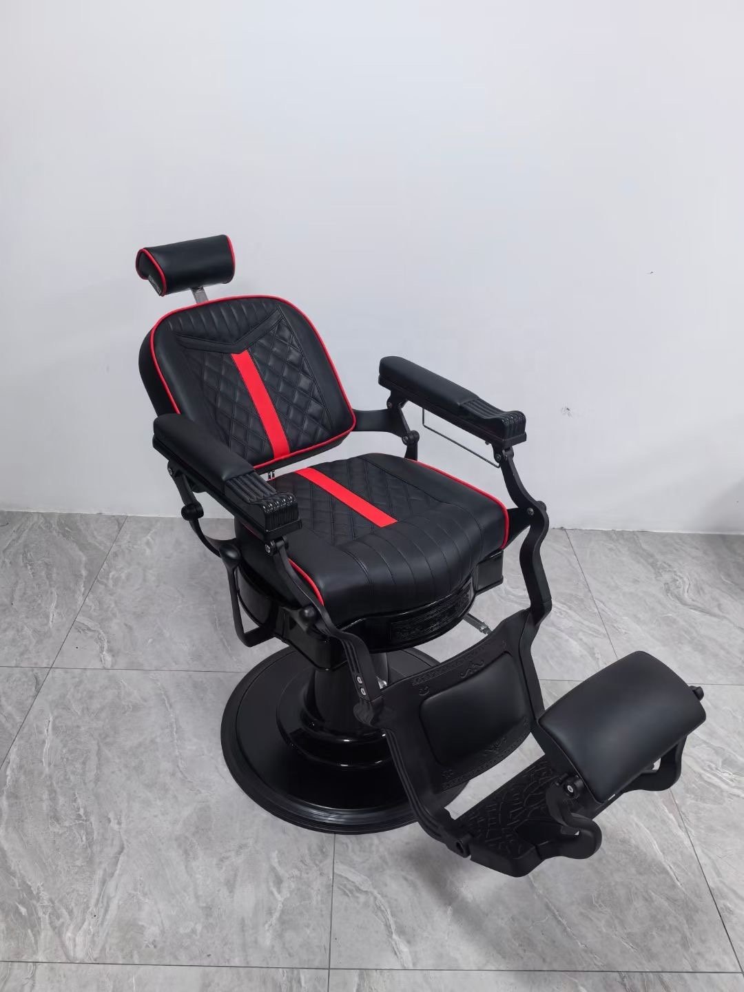 wholesale Portable professional model barber chair custom beauty salon black hair cutting chair