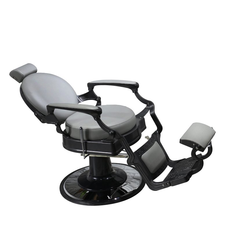 Barber salon shop gray fabric barber chair high quality fabric can be customized color for easy cleaning