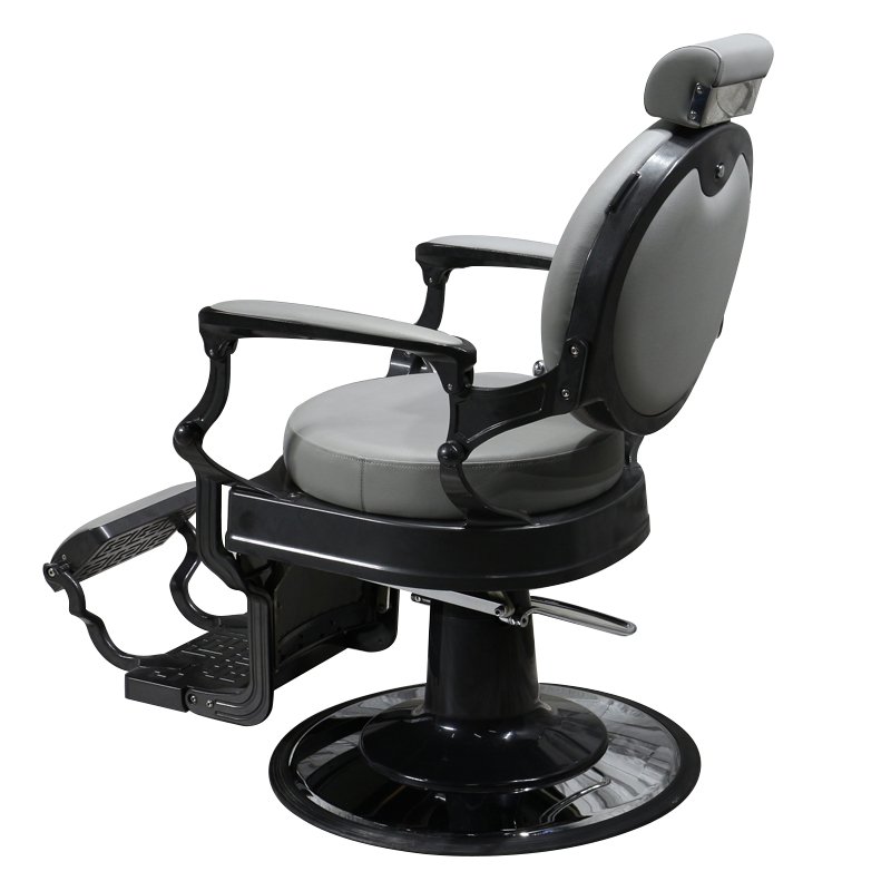 Barber salon shop gray fabric barber chair high quality fabric can be customized color for easy cleaning