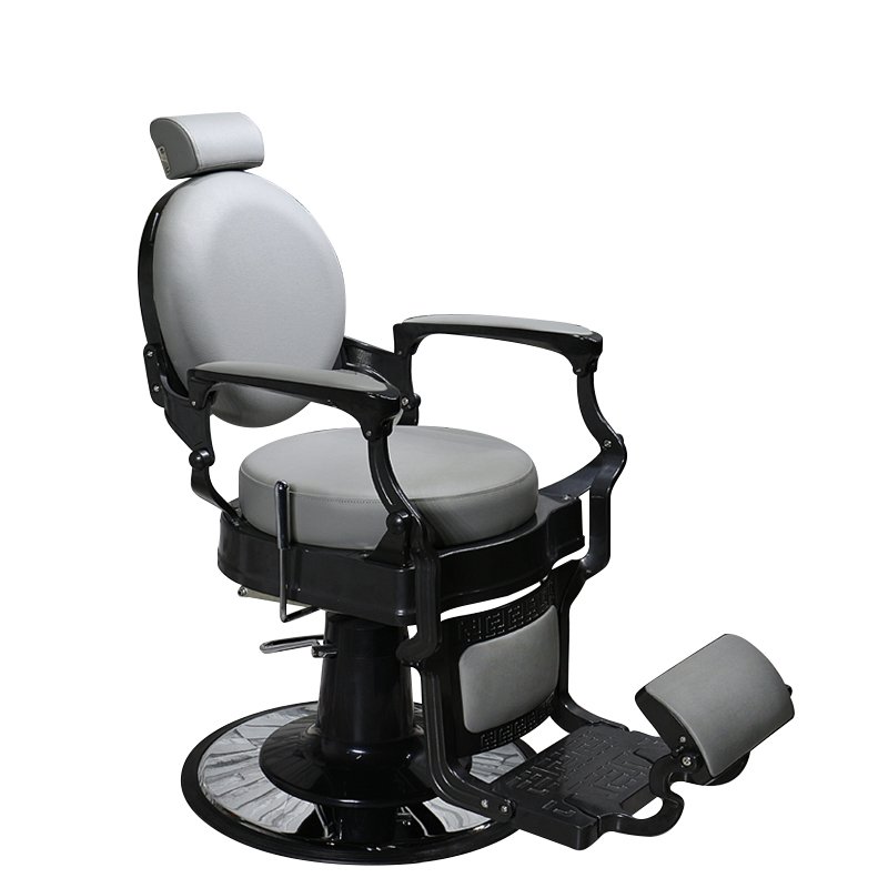 Barber salon shop gray fabric barber chair high quality fabric can be customized color for easy cleaning