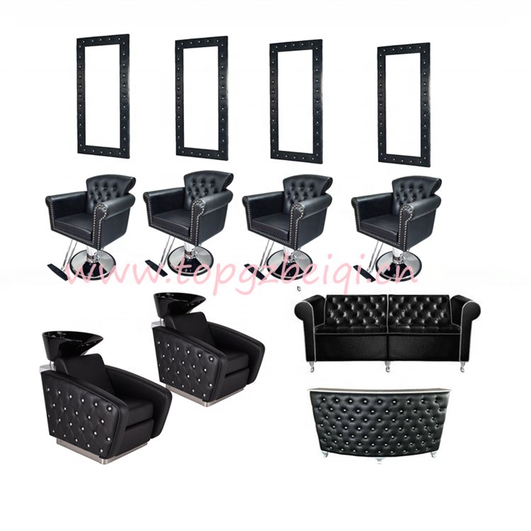 Beiqi high quality vintage wood armrest barber chair for sale philippines