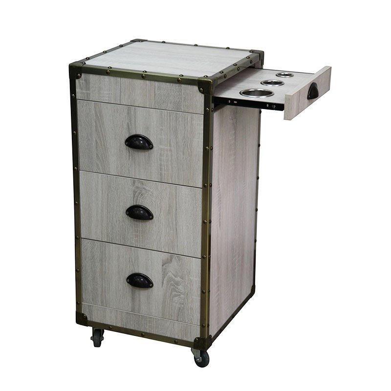 Hot Selling Drawers Salon Trolley Barber Trolley Table Salon With Dryer Holder