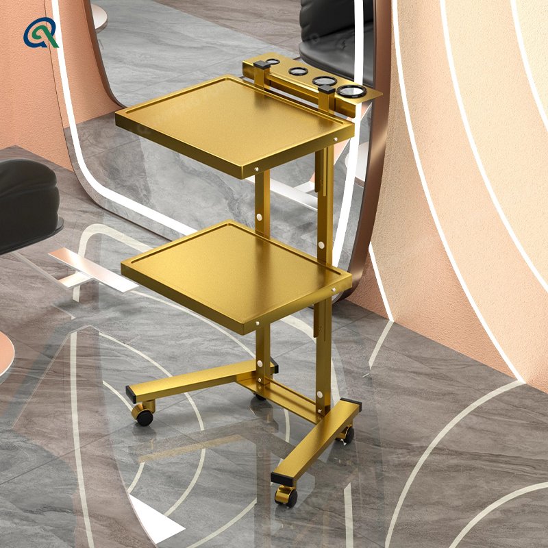 Qunpeng Multi-function Folding Stainless Steel Ironing Tools Barber Shop Hair Salon Trolley Beauty Salon Equipment