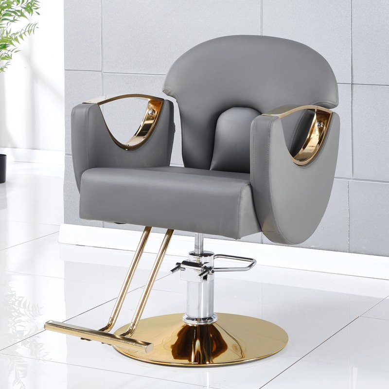 Hot Selling Hair Salon Furniture Reclining Barber Chair Adjustable Golden Barber Chair Beauty Salon Factory