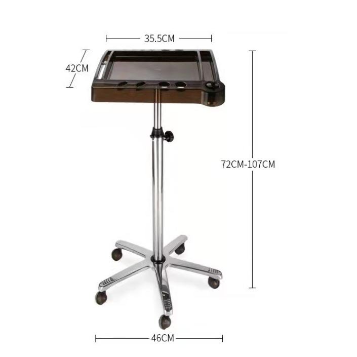 Hair Salon Equipment Spa Salon Tray Professional Hairdressing Hair Dye Tool Cart Hair Salon Trolley Cart