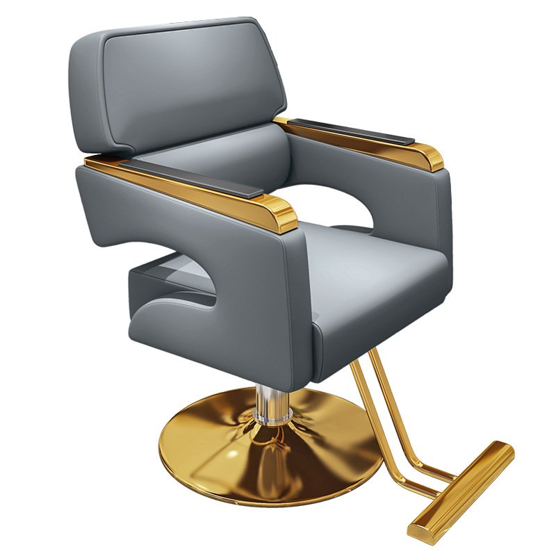 Light luxury modern 360 -degree rotation salon chair with a firm base for beauty salon shop