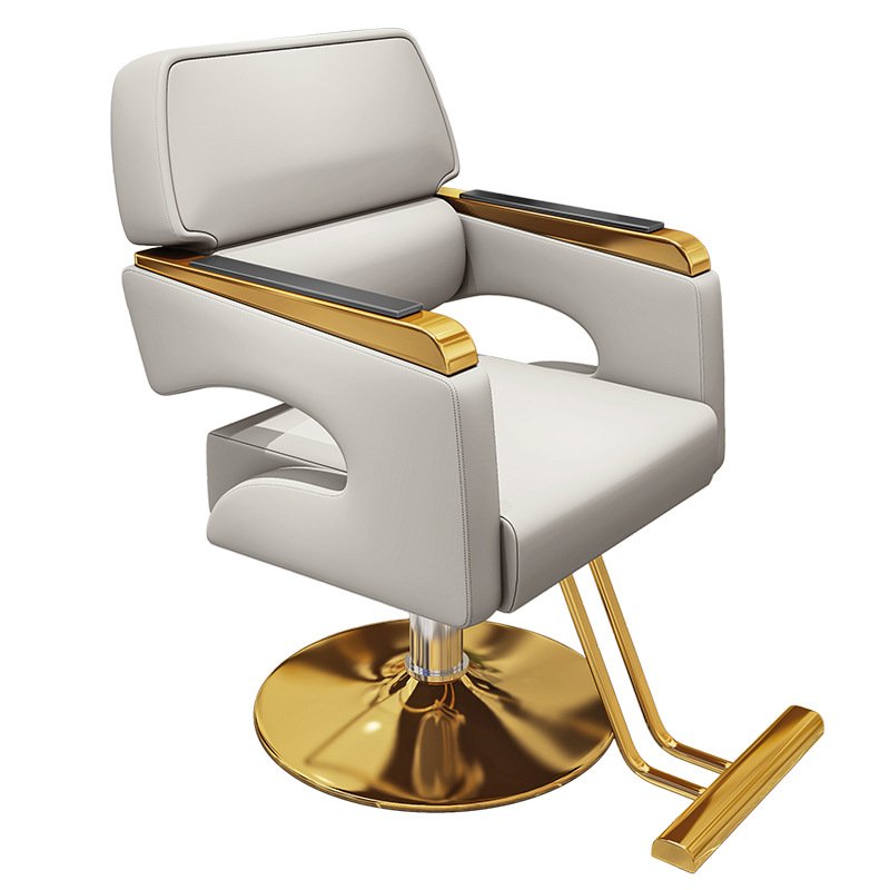 Light luxury modern 360 -degree rotation salon chair with a firm base for beauty salon shop
