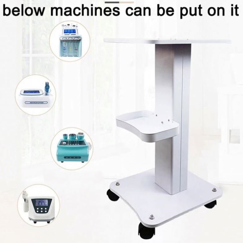 Professional Beauty Salon Furniture Beauty Machine Rolling Pull Cart Spa Equipment Stand Craft Cart Trolley For Beauty Machine