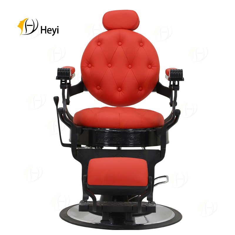 wholesale price custom professional modern salon reclining hydraulic pump vintage red barber shop chair for men