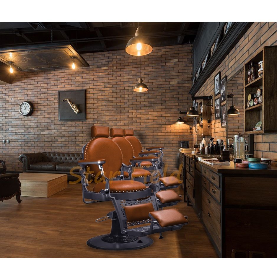 Beautiful Antique Durable Heavy Duty Hydraulic Pump Beauty Barbershop Hairdressing Salon Barber Chair For Sale