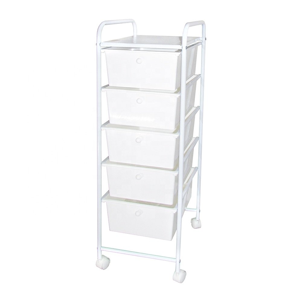 Best Sale Made In Taiwan China Easy Moving Large Capacity Spa Trolley 5 Layers Use For Store