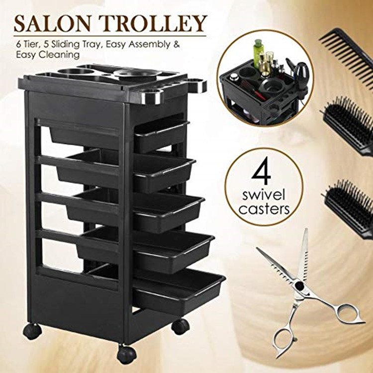 Wholesale professional salon beauty trolley hair stylist barber shop trolley