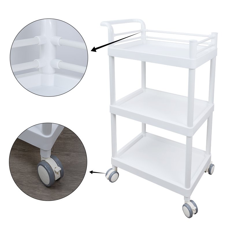Beauty Salon Trolley Cart Storage Equipment On Wheels