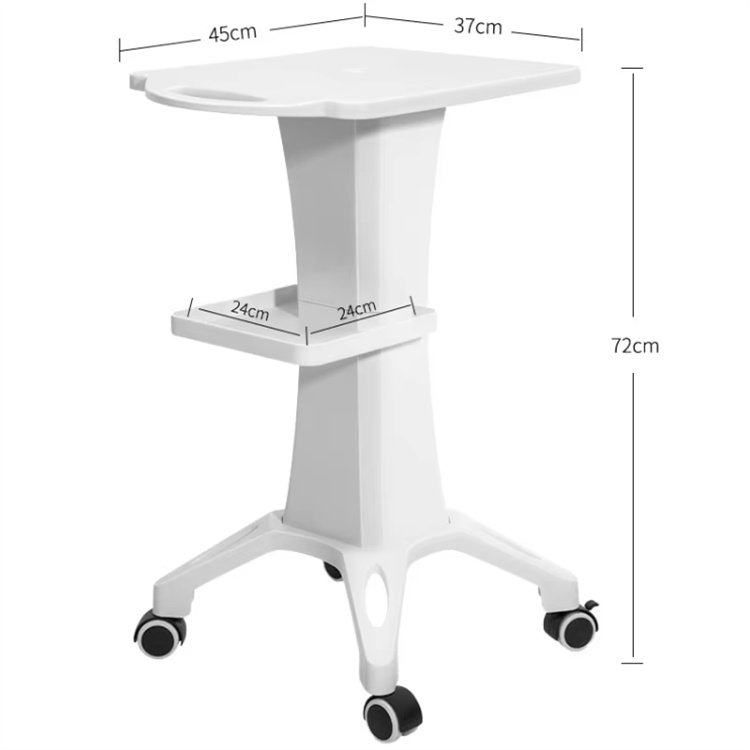 HIFU EMRF PEFACE EMS Hydra Oxygen Jet Peel Facial Beauty Instrument Trolley Stand Holder ABS Assembled Salon Spa Trolley Cart