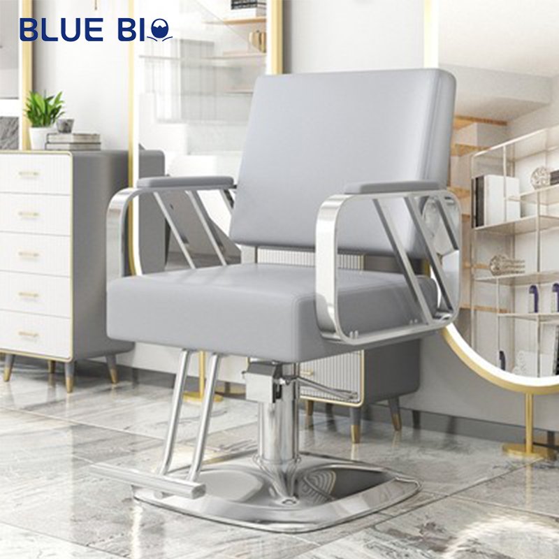 Modern Barber Shop Waiting Chairs Green Adjustable Rotating Hair Salon Hair Cutting Barber Chairs for men
