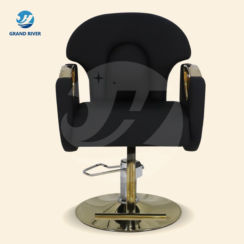 Professional European Style Hair Salon Genuine Leather Barber Chairs Reclining Workshop Hairdressing Chair Barber Shop