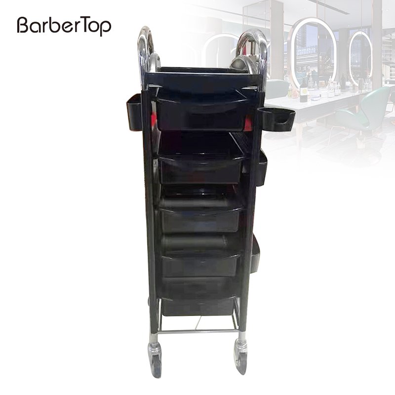 Hot Hair Salon Barber Tools Trolley Multi-layer Utility Large Capacity Barber Equipment Trolley with Wheels