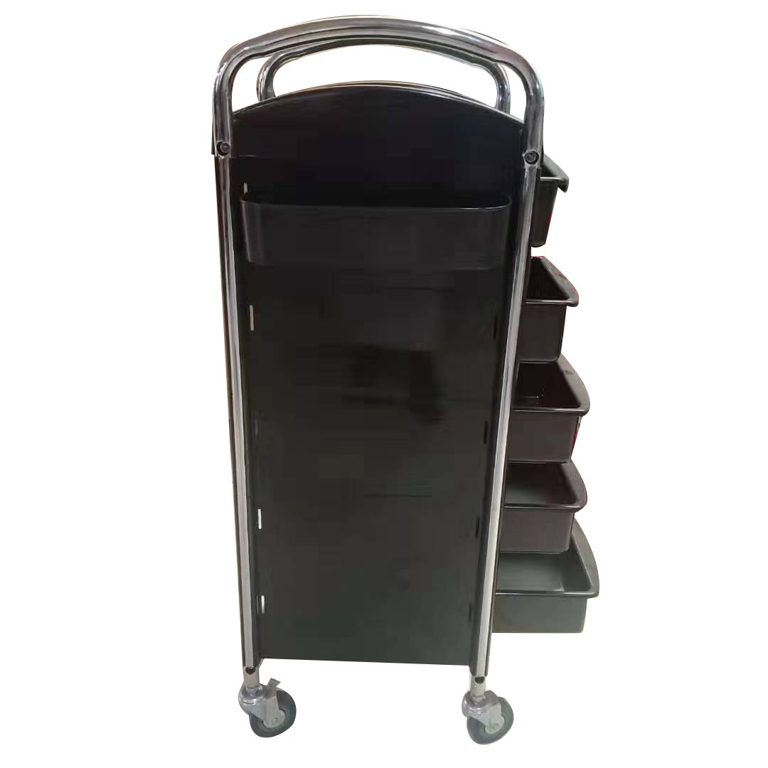 Hot Hair Salon Barber Tools Trolley Multi-layer Utility Large Capacity Barber Equipment Trolley with Wheels