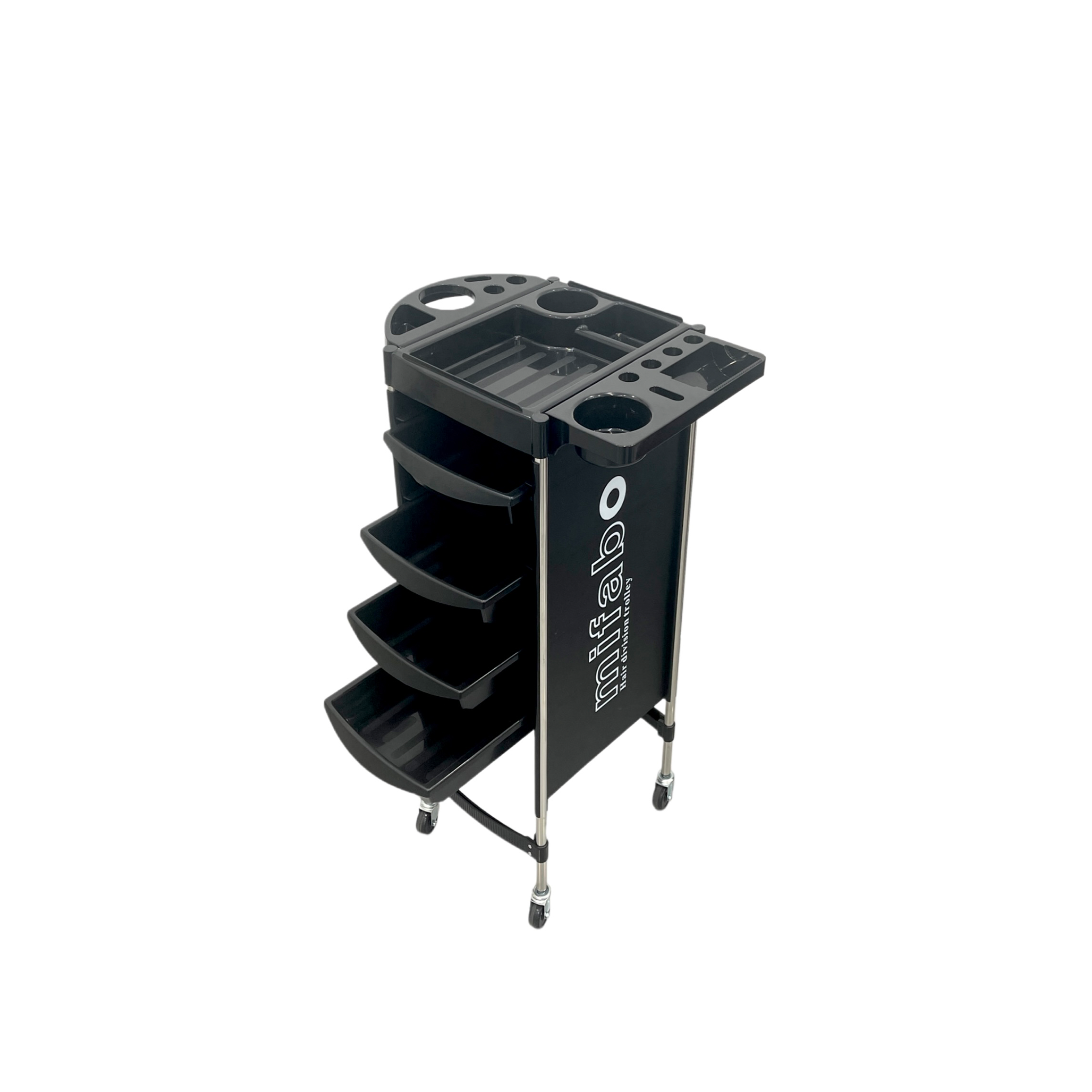 Wholesale Stable Plastic Salon Furniture Custom Cosmetic Trolley Rolling Cart for Hair Salons