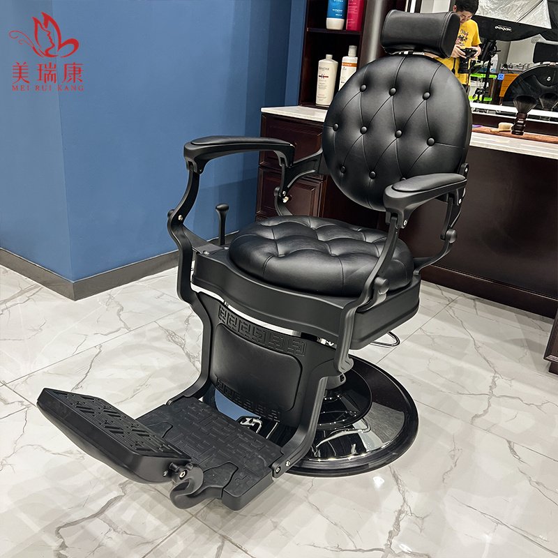Vintage men's greasy hair salon Barber chair Hair salon can put upside down shaving salon hair cut
