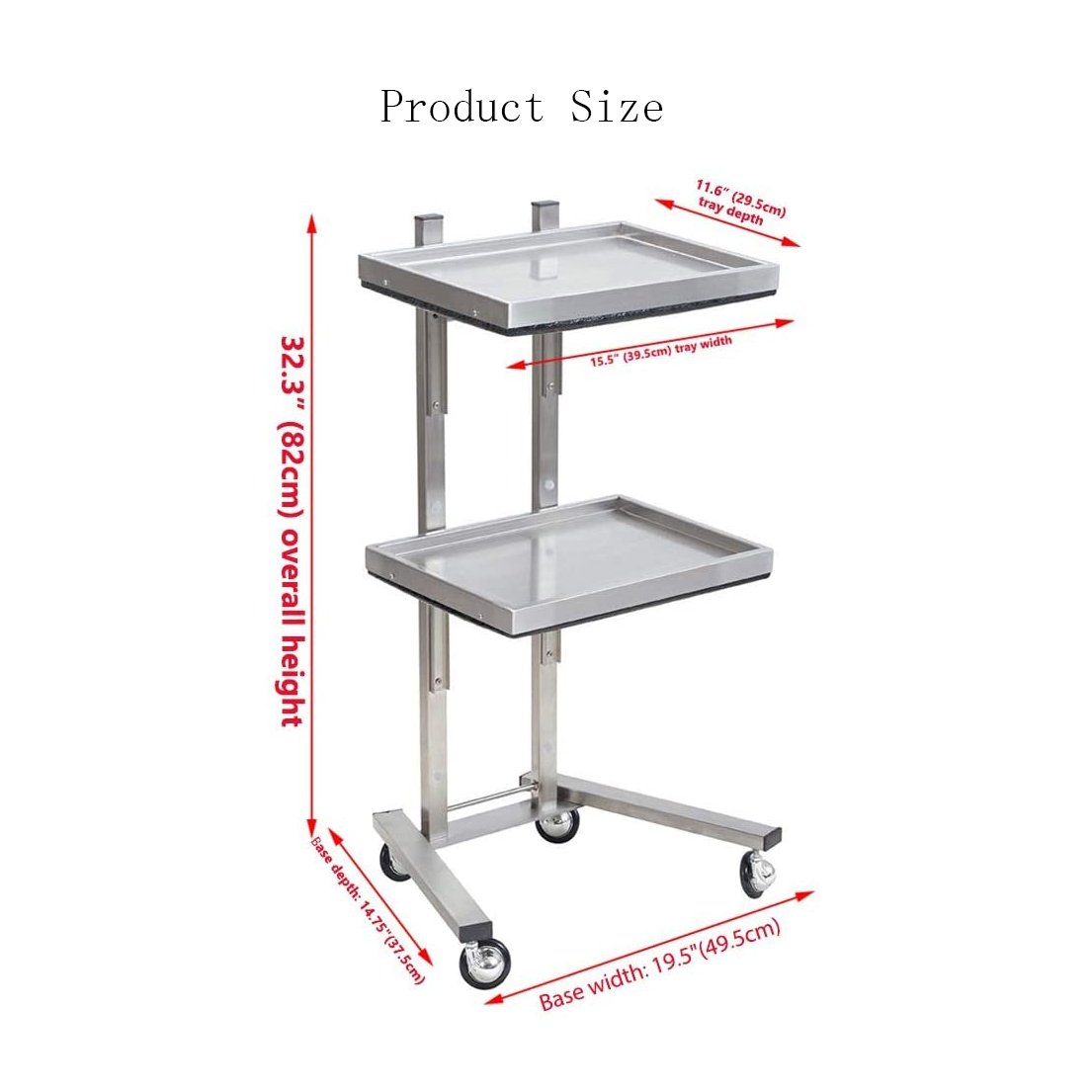 Antlu Luxury Gold Metal SPA Salon Trolley Cart Beauty Hairdresser Barber Trolley for Salon Equipment Furniture