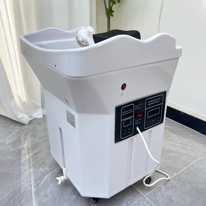 New design mobile shampoo bowl 60L water tank back washing hair bowl shampoo basin hair sink