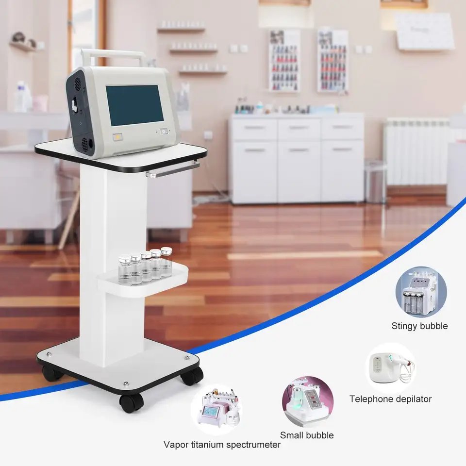 Movable Salon Furniture Trolley Cart With Drawer Wheels Hair Salon Barbershop Beauty Spa Solid Working Station